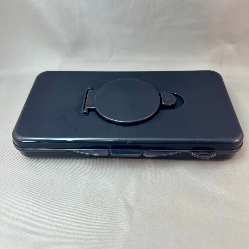 Black Portable Wipe Dispenser Case Push Button Pop Top Reusable Travel Holder